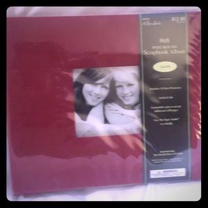 Scrapbook Album - 8” x 8” Red.  NWT!